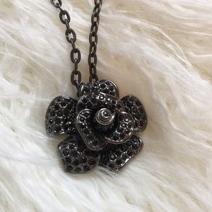 🎉SALE🎉 Black Toned Flower Necklace